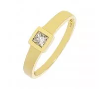Diamantový zlatý prsteň 014